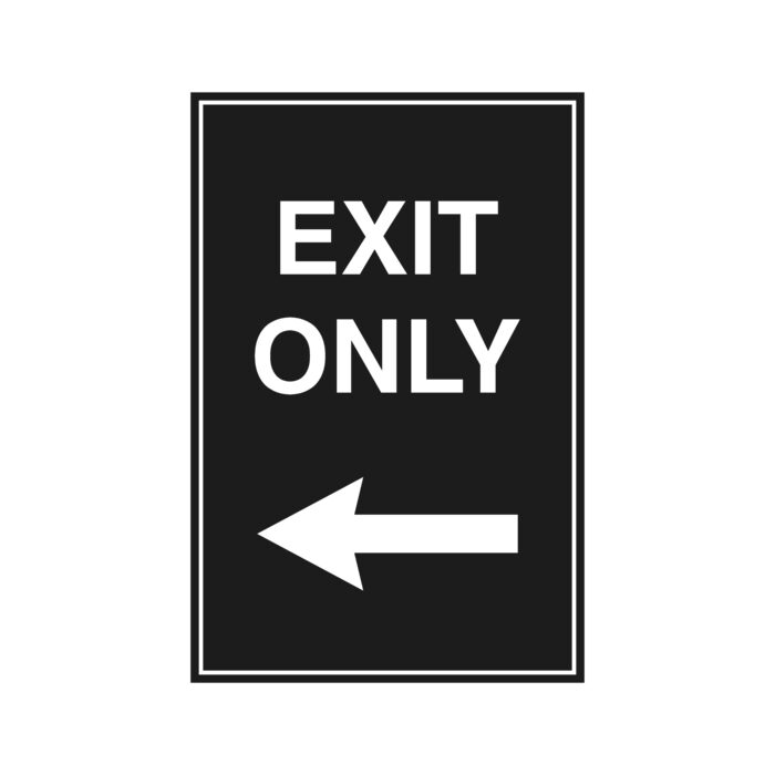 Exit Only (Arrow L)