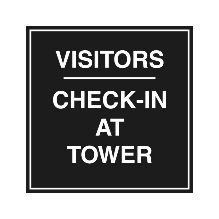 Visitors Check-In At Tower