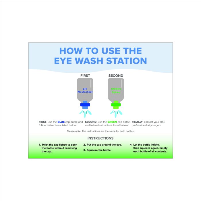 Eyewash Station (Eng/Spn) Decal