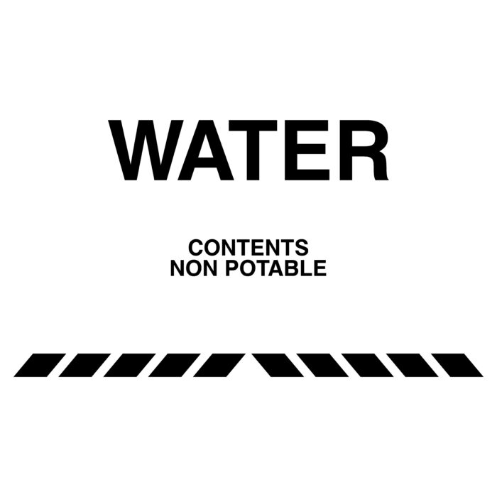 Water Tank Rear Decals Kit